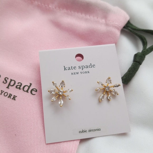 New Kate Spade Snowflake Stud Earrings with Dust Bag KA217 $49
